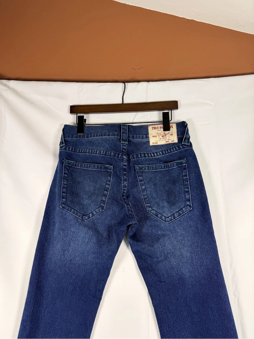 TRUE RELIGION Men’s Size 30 Denim Jeans Rocco Style Relaxed Skinny Fit Stretch